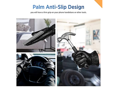 Genuine Sheepskin Leather Gloves for Men