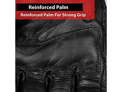 Jackets 4 Bikes Men's Vintage Goatskin Leather Motorcycle Gloves