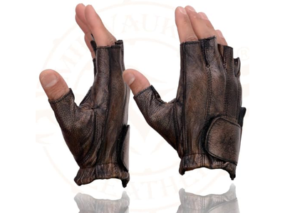 Leather MG7561 Men's Premium Brown Leather