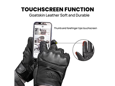 Leather Motorcycle Motorbike Powersports Racing Gloves