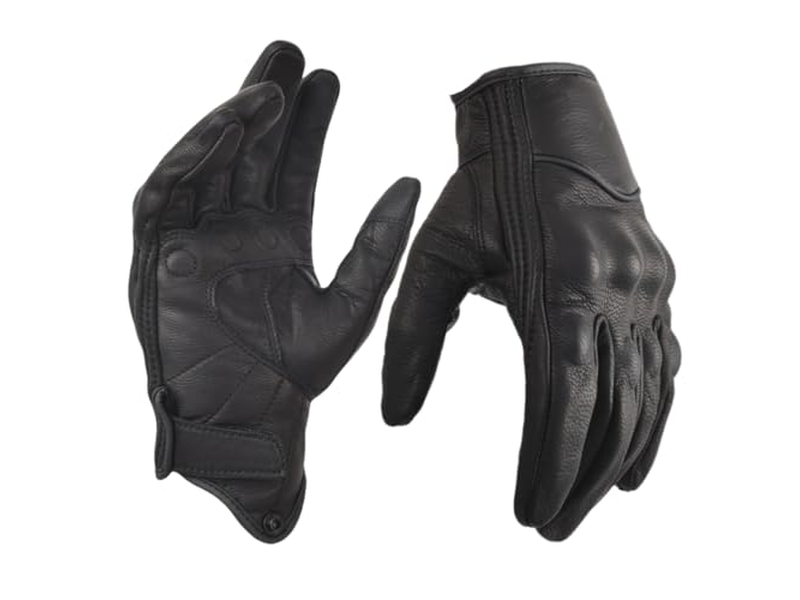 Motorcycle Gloves for Men Touchscreen Full Finger Leather